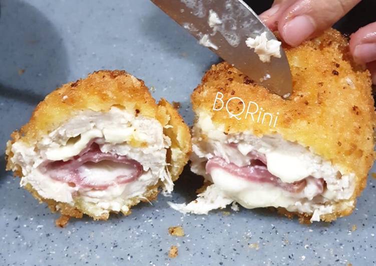 Resep Chicken cordon bleu Anti Gagal
