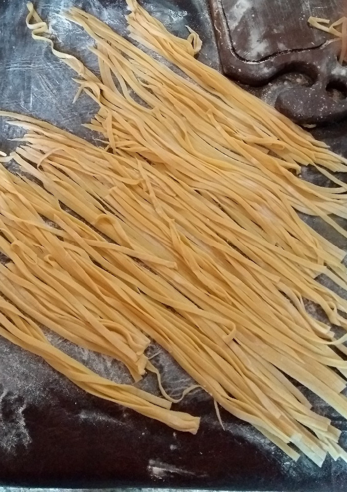 Una foto de Tallarines caseros