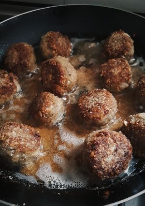 Una foto de Albóndigas de berenjena