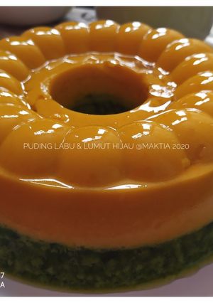 Foto resep Puding labu kuning & lumut hijau