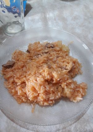 Una foto de Guisito de arroz fácil