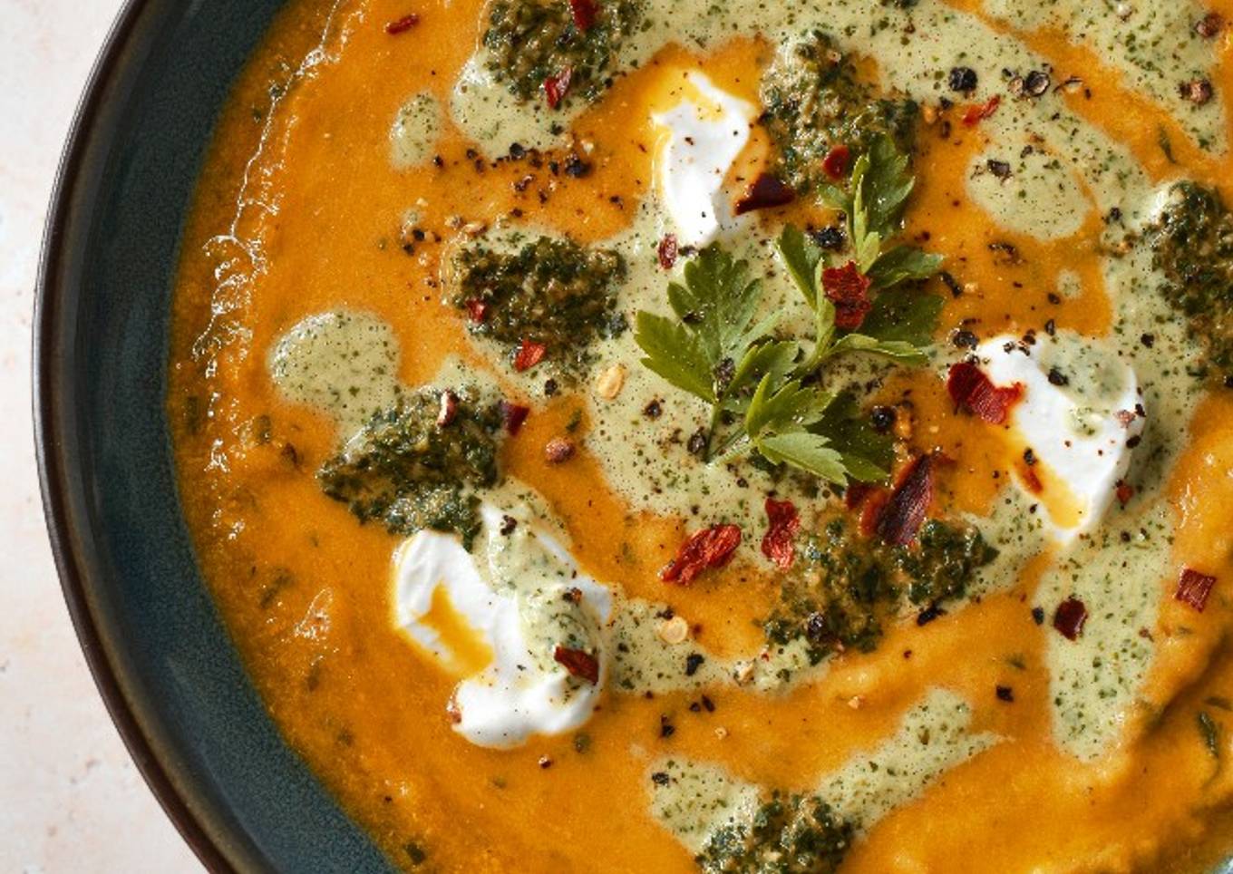 Spiced Carrot & Corriander Soup