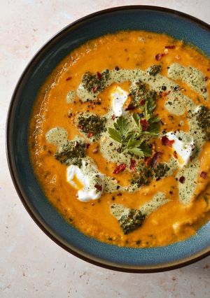 A picture of Spiced Carrot & Coriander Soup.