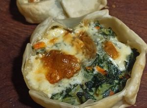 Una foto de Mini quiche de acelga