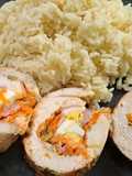 Rollo de pechuga rellena
