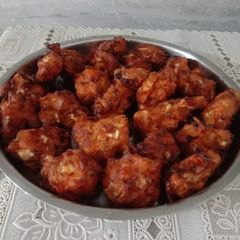 Cabbage carrot bhajia A picture of Cabbage carrot bhajia.