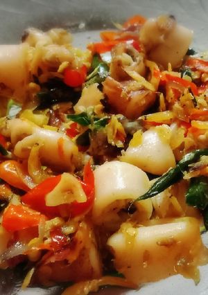 Foto resep Cumi Asin pedas