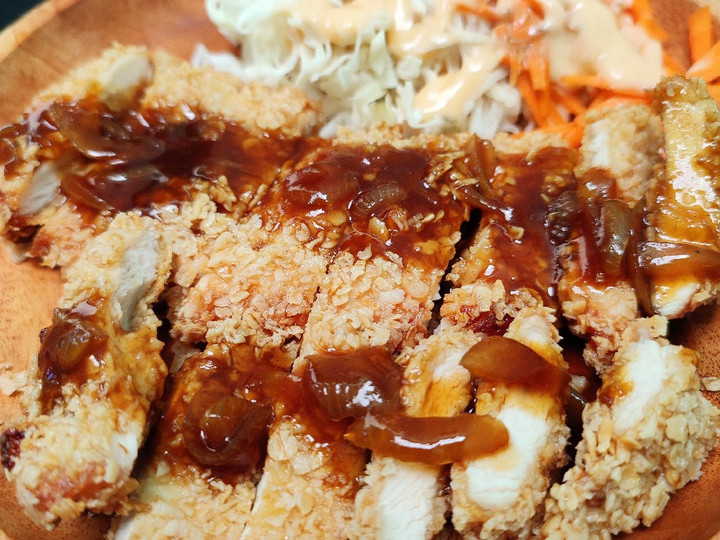 Bagaimana Membuat Chicken Katsu Oats / Ayam Katsu dengan quaker oats saos teriyaki Anti Gagal