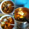 Caldo de pescado y Camarón