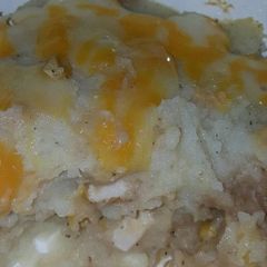 A picture of Leftovers casserole.