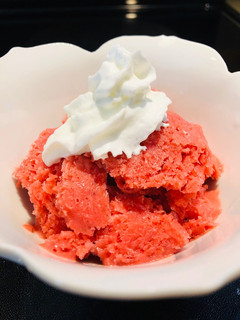 A picture of Strawberry 🍓 Vodka Sorbet.