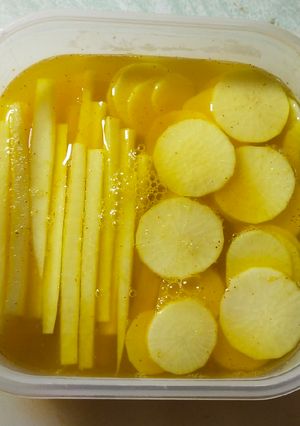 Foto resep Daanmuji / acar lobak kuning