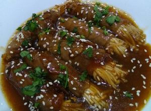 Foto resep Daging Sukiyaki gulung Enoki#BikinRamadanBerkesan