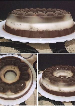 Foto resep Puding Lapis Oreo Coklat