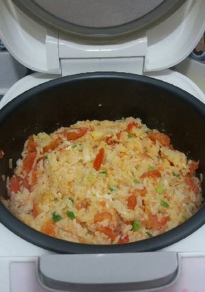 Foto resep Nasi Tim rice cooker,,