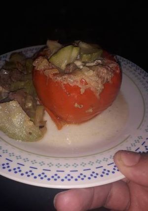 Una foto de Morrón relleno