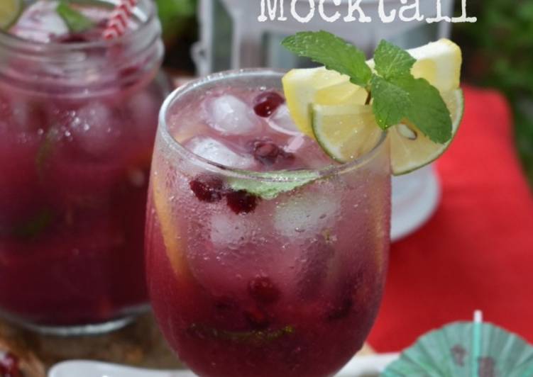 Resep Pomegranate Mojito Mocktail Anti Gagal