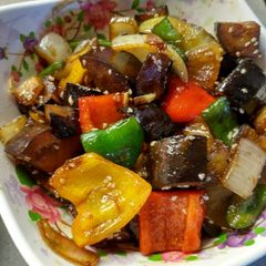 A picture of Eggplant Teriyaki.