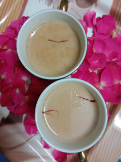 A picture of Kesar -Elaichi Tea ☕.