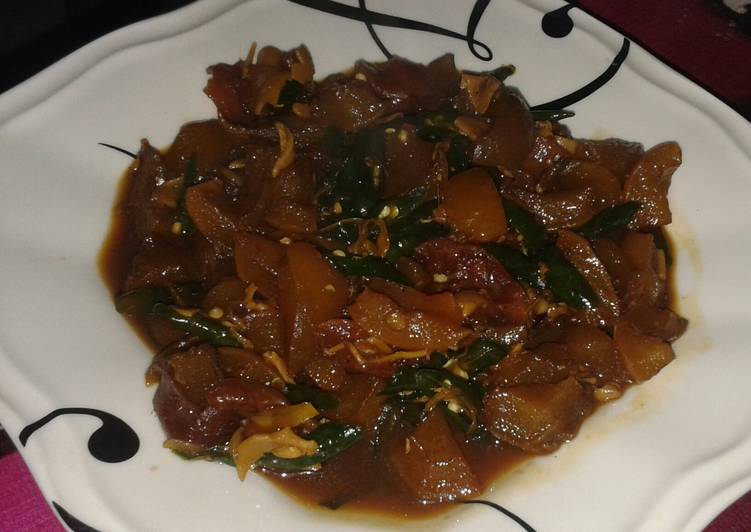 Recipe: Perfect Kikil Kecap Cabe Hijau
