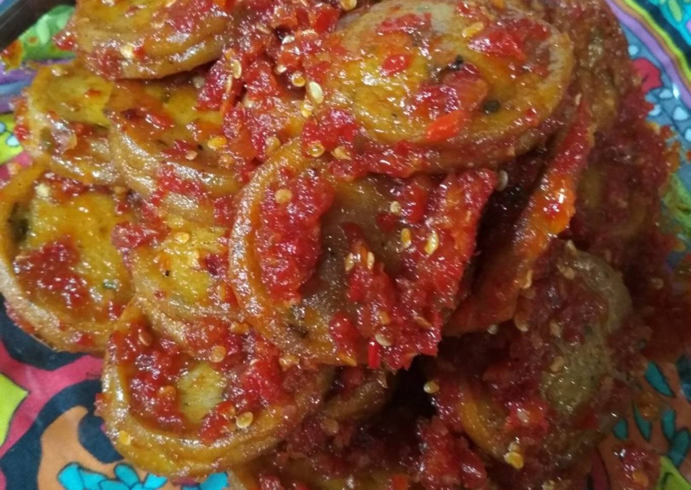 Rollade ayam balado