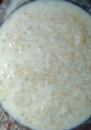 A picture of Sabudana sewiyan kheer.