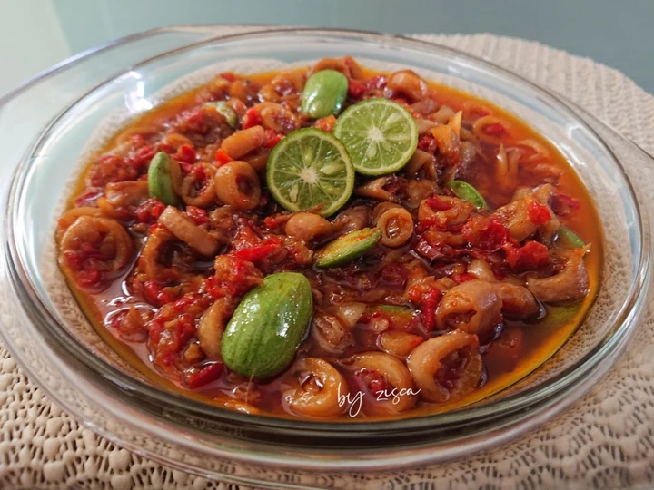 Easy Steps Prepare Recipes Sambal Cumi Pete the So Delicious Perfect.