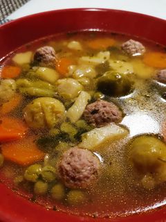 Vitamin leves húsgombóccal gluténmentesen recept fotója