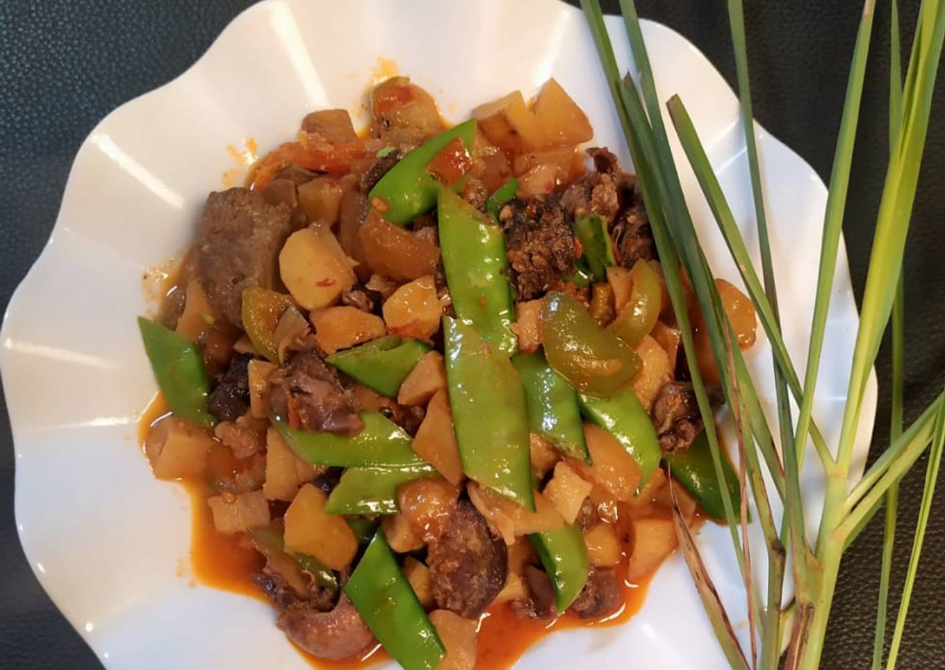 Sambal Goreng Ati Ampela-Kentang