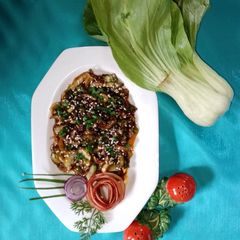 A picture of Bok choy sabzi.