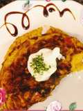 Omelette oder was? Vegetarisch sicher aber nicht vegan