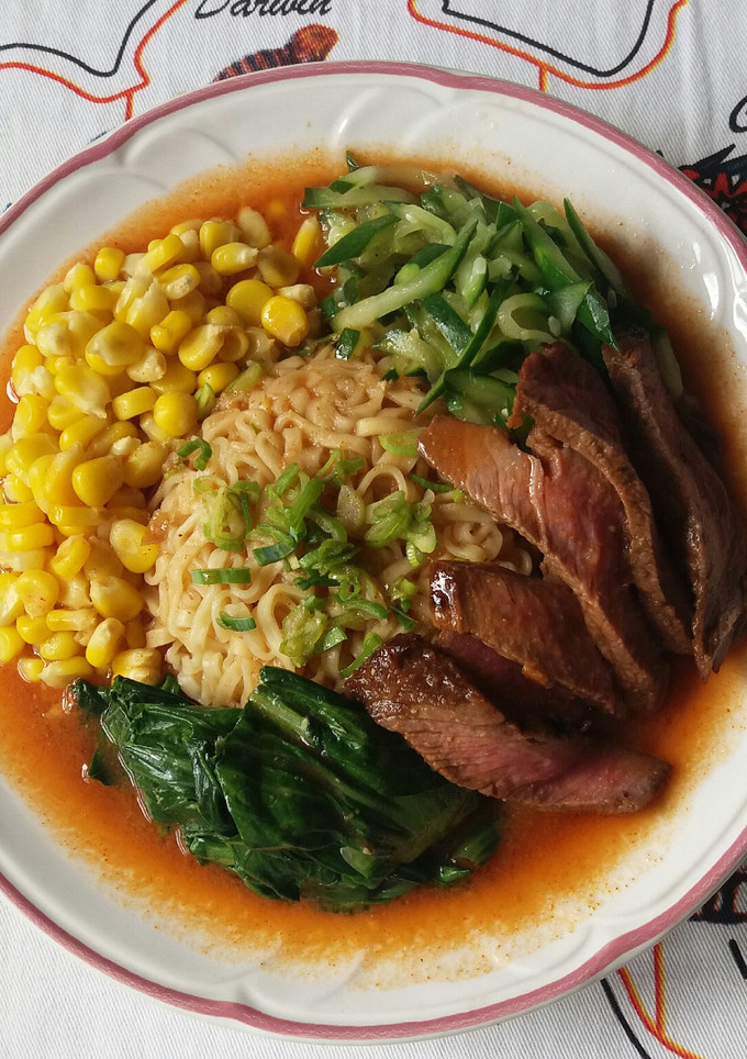 Foto resep Miso Ramen Sapi Panggang