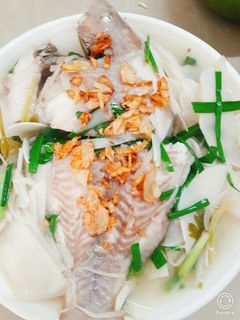 Hình của món Cá điêu hồng nấu măng chua.