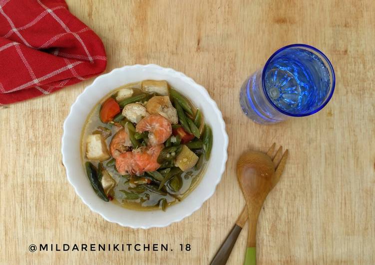 Tumis Buncis Tahu Udang