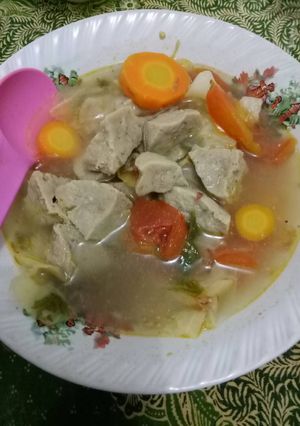 Foto resep Sop bakso segar