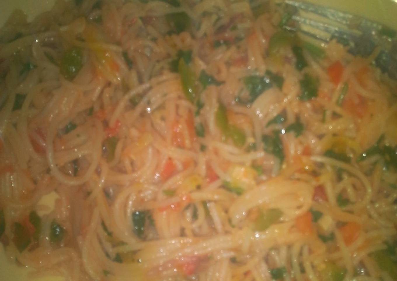 Fried spaghetti