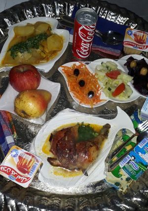 صورة لوصفة اسرع طاجين دجاج بالبطاطا