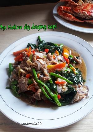 Foto resep Cha kailan dg daging sapi