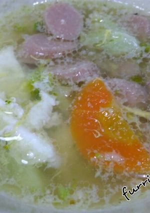 Foto resep Sup Sosis Telur