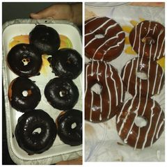 A picture of Chocolate doughnuts.