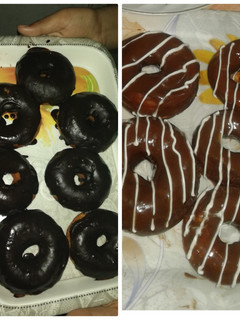 A picture of Chocolate doughnuts.