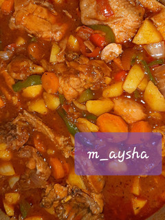 A picture of Potatoe chicken soup.