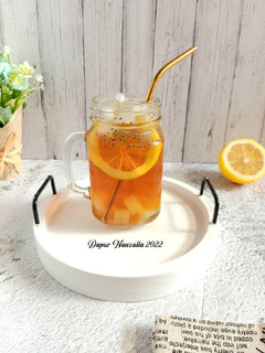 Foto resep Es Lemon Tea Nata de Coco (Nata de Coco Lemon Iced Tea)