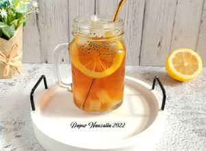 Foto resep Es Lemon Tea Nata de Coco (Nata de Coco Lemon Iced Tea)