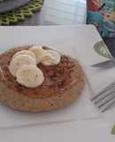 Hotcake con harina de almendras y avena