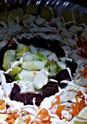 Vegetable salad ainihin hoton girkin