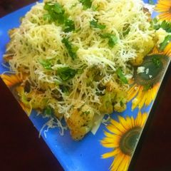 A picture of Cheesey Cauliflower.