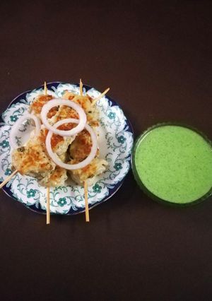 A picture of Chicken malai tikka.