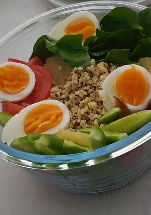 Une photo de Poke bowl healthy