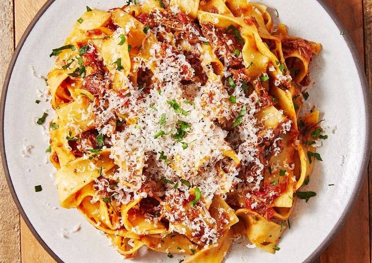 Steps to Prepare Super Quick Homemade Beef ragu